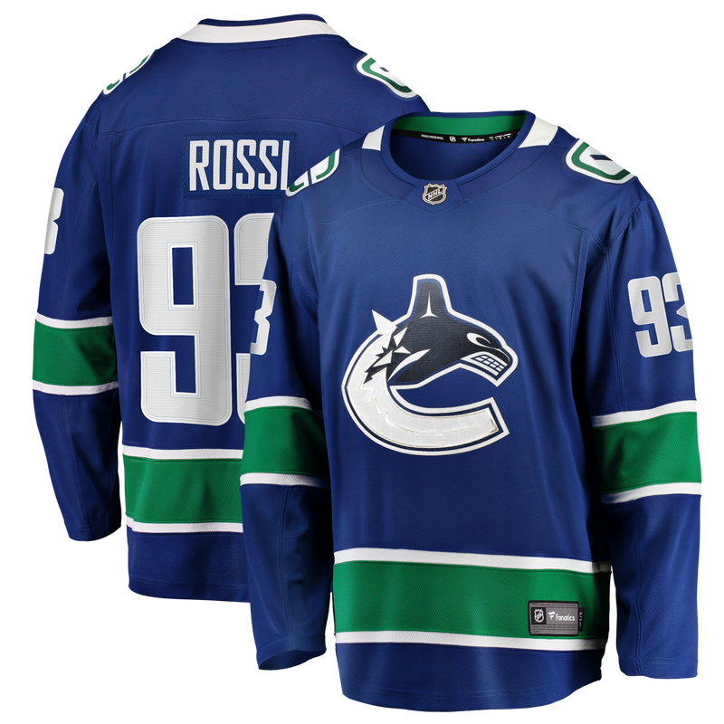 Marco Rossi Vancouver Canucks Hockey Jersey, Blue Breakaway Home Sportswear Jersey Shirt, Long Sleeve Hockey Sweater Jersey, Casual Gift for Men
