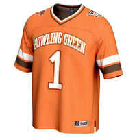 Bowling Green St. Falcons Football Jersey, Orange Fashion Sportswear Jersey Shirt, Lightweight Breathable Athletic Jersey, Casual Gift for Men