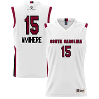 South Carolina Gamecocks Basketball Jersey, White Sportswear Jersey Shirt, Sleeveless Athletic Tank Jersey, Casual Gift for Men, Style 200402975