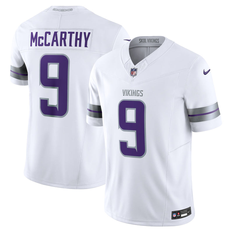 J.J. McCarthy Minnesota Vikings Football Jersey, White Sportswear Jersey Shirt, Lightweight Breathable Athletic Jersey, Casual Gift for Men