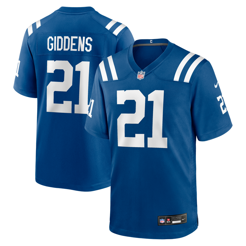 DJ Giddens Indianapolis Colts Football Jersey, Royal Game Sportswear Jersey Shirt, Lightweight Breathable Athletic Jersey, Casual Gift for Men