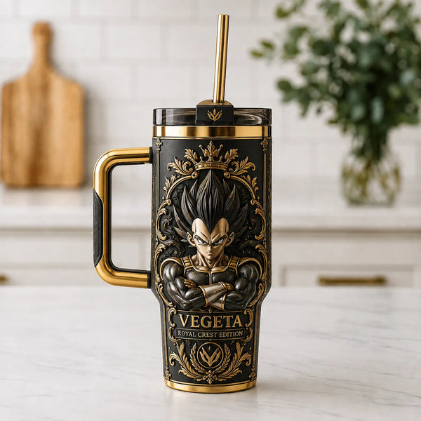 Royal Crest - Vegeta in Gold, Black and Stillness - main