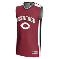 UChicago Maroons Basketball Jersey, Maroon Sportswear Jersey Shirt, Sleeveless Athletic Tank Jersey, Casual Gift for Men