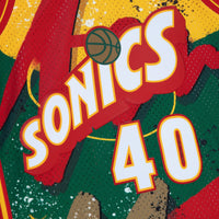 Seattle Supersonics Basketball Jersey, Green Swingman Sportswear Jersey Shirt, Sleeveless Athletic Tank Jersey, Casual Gift for Men