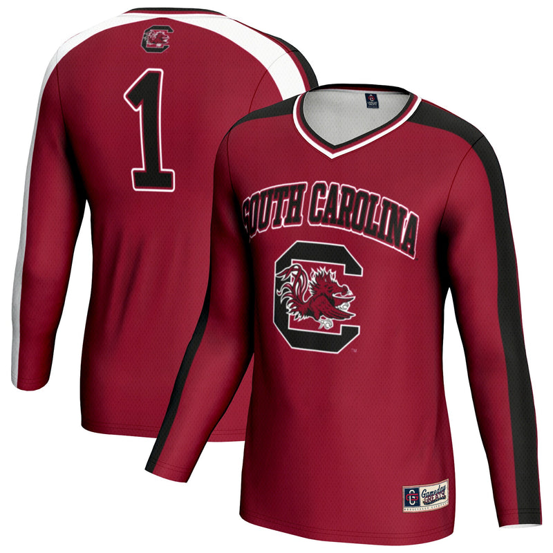 South Carolina Gamecocks Volleyball Jersey, Garnet Fashion Sportswear Jersey Shirt, Lightweight Breathable Athletic Jersey, Casual Gift for Men