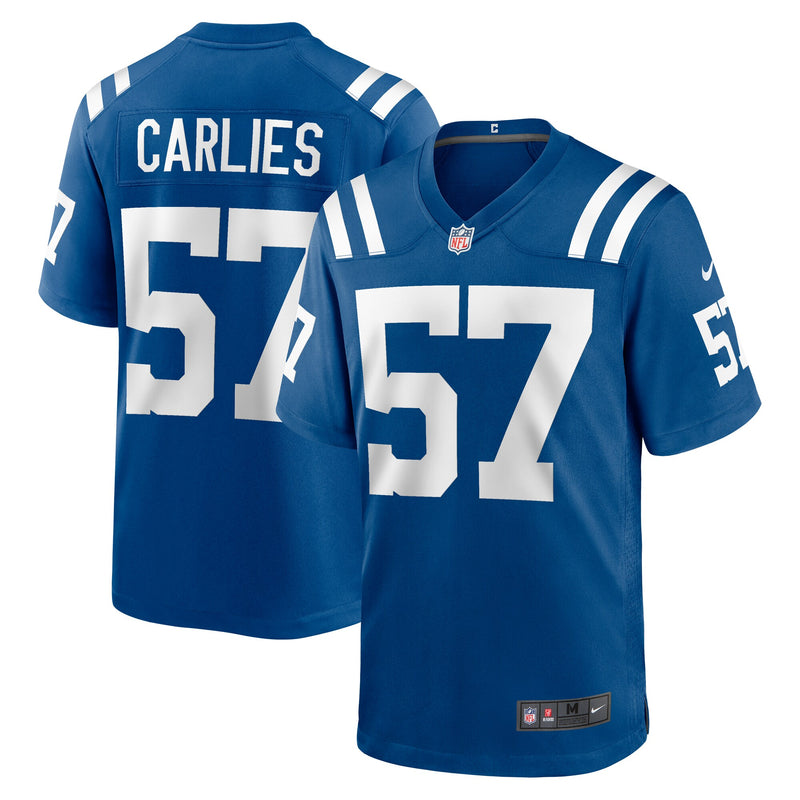 Jaylon Carlies Indianapolis Colts Football Jersey, Royal Sportswear Jersey Shirt, Lightweight Breathable Athletic Jersey, Casual Gift for Men