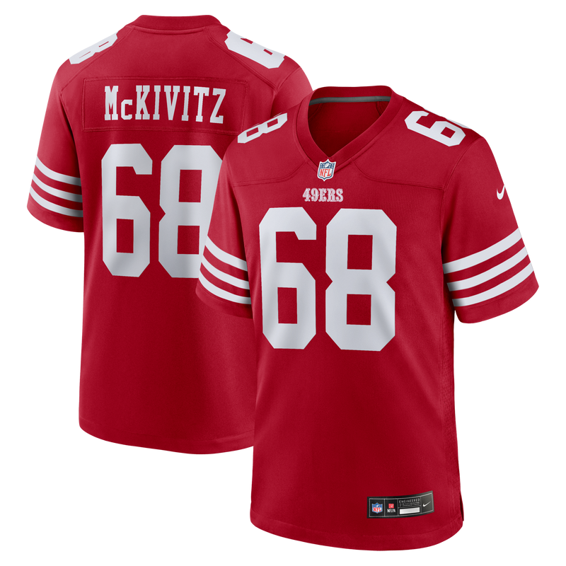 Colton McKivitz San Francisco 49ers Football Jersey, Sportswear Jersey Shirt, Lightweight Breathable Athletic Jersey, Casual Gift for Men