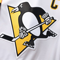 Sidney Crosby Pittsburgh Penguins Hockey Jersey, White Premium Sportswear Jersey Shirt, Long Sleeve Hockey Sweater Jersey, Casual Gift for Men