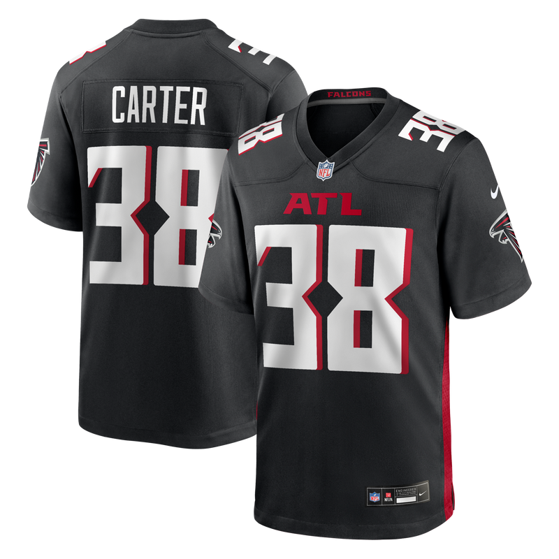 Nathan Carter Atlanta Falcons Football Jersey, Black Game Sportswear Jersey Shirt, Lightweight Breathable Athletic Jersey, Casual Gift for Men