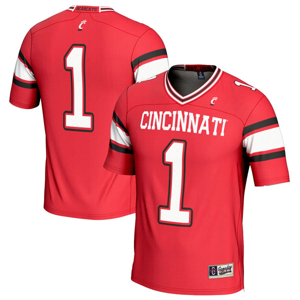 #1 Cincinnati Bearcats Lightweight Football Fashion Jersey - Red
