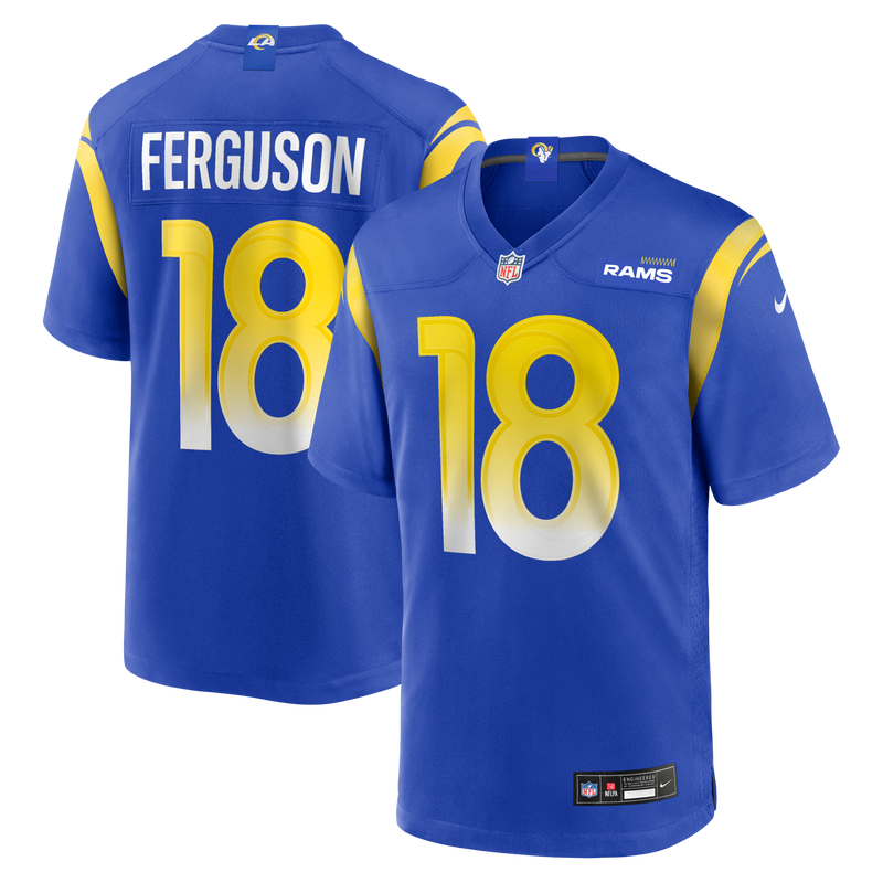 Terrance Ferguson Los Angeles Rams Football Jersey, Royal Sportswear Jersey Shirt, Lightweight Breathable Athletic Jersey, Casual Gift for Men