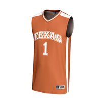 Texas Longhorns Basketball Jersey, Orange Fashion Lightweight Sportswear Jersey Shirt, Sleeveless Athletic Tank Jersey, Casual Gift for Men