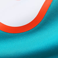 Number Groom Miami Dolphins Football Jersey, Aqua Game Sportswear Jersey Shirt, Lightweight Breathable Athletic Jersey, Casual Gift for Men