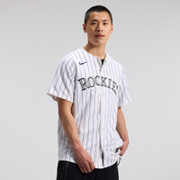 Colorado Rockies Baseball Jersey, White Sportswear Jersey Shirt, Lightweight Breathable Athletic Jersey, Casual Gift for Men, Style 201933402
