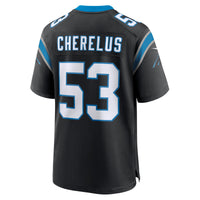 Claudin Cherelus Carolina Panthers Football Jersey, Black Sportswear Jersey Shirt, Lightweight Breathable Athletic Jersey, Casual Gift for Men