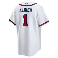 Ozzie Albies Atlanta Braves Baseball Jersey, White Replica Sportswear Jersey Shirt, Lightweight Breathable Athletic Jersey, Casual Gift for Men