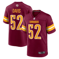 Jamin Davis Washington Commanders Football Jersey, Burgundy Sportswear Jersey Shirt, Lightweight Breathable Athletic Jersey, Casual Gift for Men