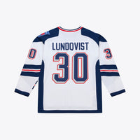 Henrik Lundqvist New York Rangers Hockey Jersey, White Sportswear Jersey Shirt, Long Sleeve Hockey Sweater Jersey, Casual Gift for Men
