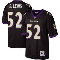 Ray Lewis Baltimore Ravens Football Jersey, Black Replica Sportswear Jersey Shirt, Lightweight Breathable Athletic Jersey, Casual Gift for Men