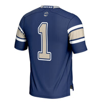 Georgetown Hoyas Football Jersey, Navy Sportswear Jersey Shirt, Lightweight Breathable Athletic Jersey, Casual Gift for Men, Style 200425367