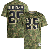 Miami Hurricanes Football Jersey, Camo Sportswear Jersey Shirt, Lightweight Breathable Athletic Jersey, Casual Gift for Men