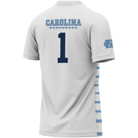 North Carolina Tar Heels Soccer Jersey, White Fashion Sportswear Jersey Shirt, Lightweight Breathable Athletic Jersey, Casual Gift for Men