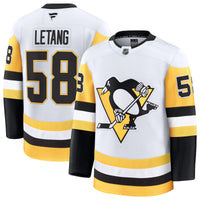 Kris Letang Pittsburgh Penguins Hockey Jersey, White Premium Sportswear Jersey Shirt, Long Sleeve Hockey Sweater Jersey, Casual Gift for Men