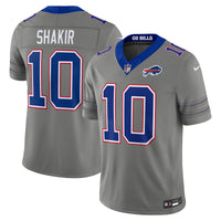 Khalil Shakir Buffalo Bills Football Jersey, Gray Limited Sportswear Jersey Shirt, Lightweight Breathable Athletic Jersey, Casual Gift for Men