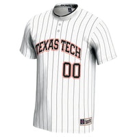 Texas Tech Red Raiders Softball Jersey, White Lightweight Sportswear Jersey Shirt, Lightweight Breathable Athletic Jersey, Casual Gift for Men