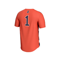 Illinois Fighting Illini Lightweight Soccer Jersey, Orange Sportswear Jersey Shirt, Lightweight Breathable Athletic Jersey, Casual Gift for Men