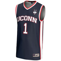 UConn Huskies Lightweight Basketball Jersey, Navy Sportswear Jersey Shirt, Sleeveless Athletic Tank Jersey, Casual Gift for Men, Style 5333278