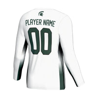 Michigan State Spartans Volleyball Jersey, White Sportswear Jersey Shirt, Lightweight Breathable Athletic Jersey, Casual Gift for Men
