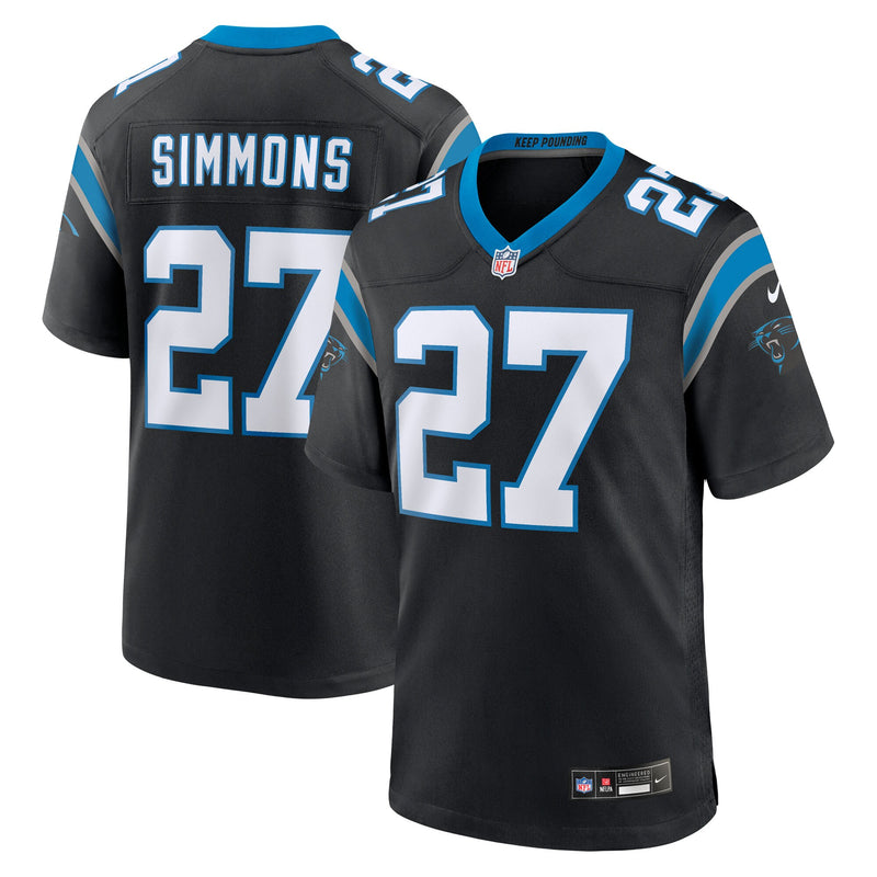 Isaiah Simmons Carolina Panthers Football Jersey, Black Sportswear Jersey Shirt, Lightweight Breathable Athletic Jersey, Casual Gift for Men