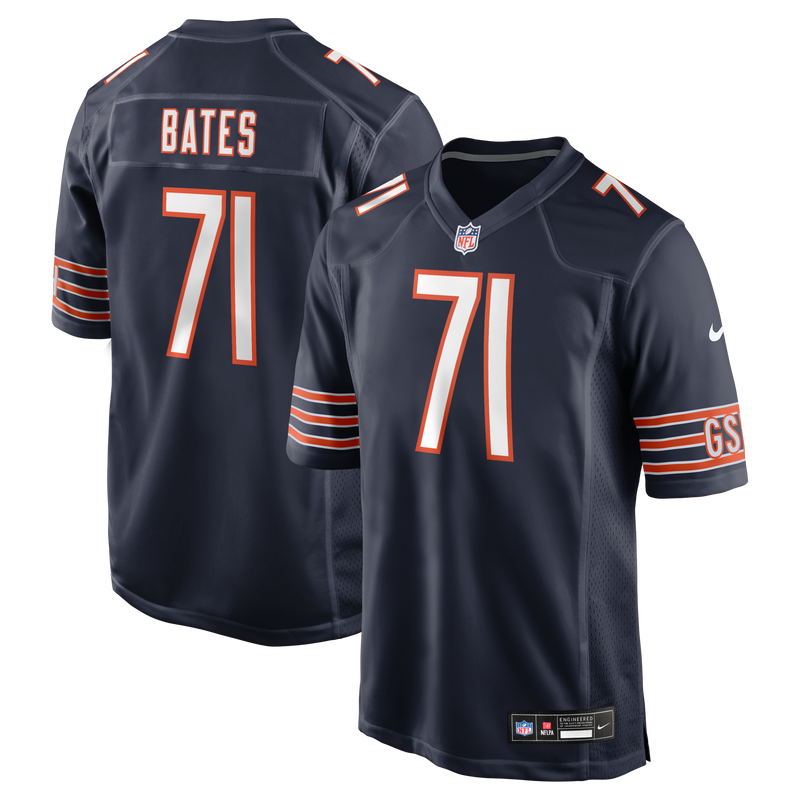 Ryan Bates Chicago Bears Football Jersey, Navy Game Sportswear Jersey Shirt, Lightweight Breathable Athletic Jersey, Casual Gift for Men