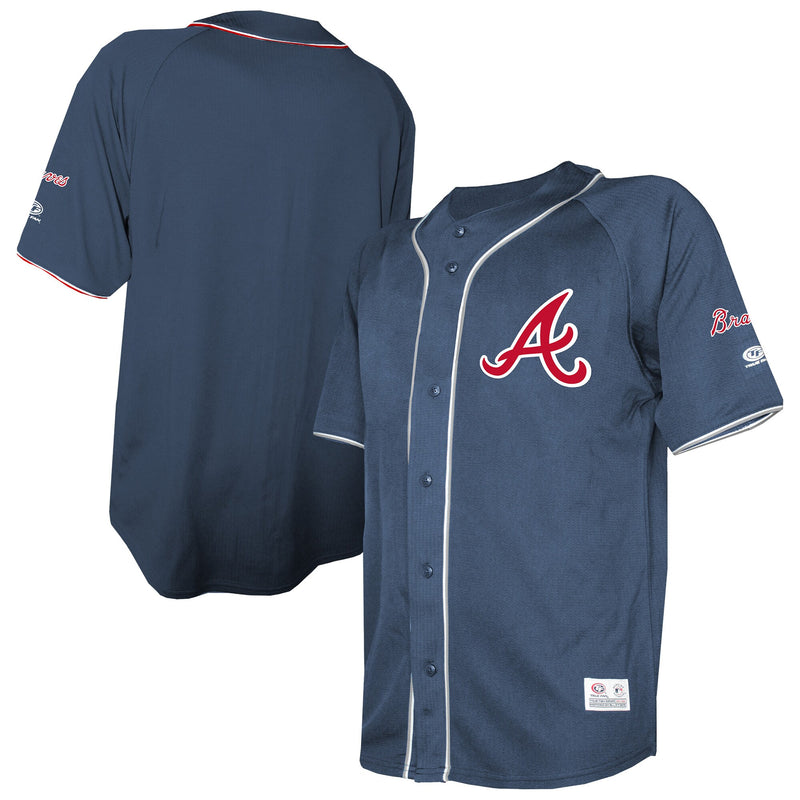 Atlanta Braves Baseball Jersey, Navy Fashion Sportswear Jersey Shirt, Lightweight Breathable Athletic Jersey, Casual Gift for Men