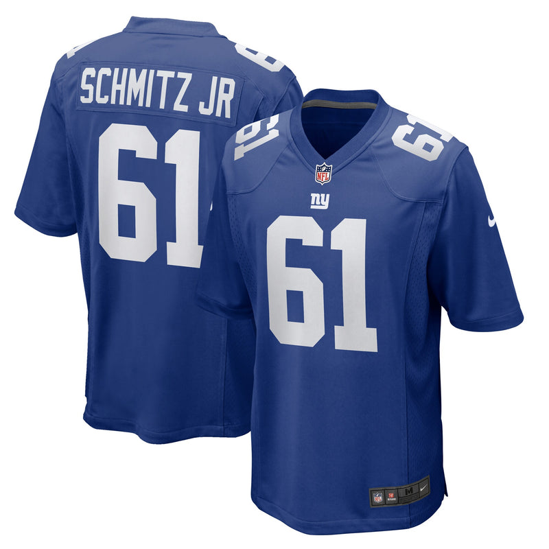 John Michael Schmitz Jr. New York Giants Football Jersey, Sportswear Jersey Shirt, Lightweight Breathable Athletic Jersey, Casual Gift for Men
