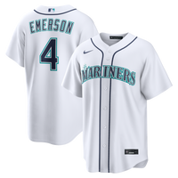 Colt Emerson Seattle Mariners Baseball Jersey, White Sportswear Jersey Shirt, Lightweight Breathable Athletic Jersey, Casual Gift for Men