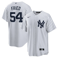 Max Fried New York Yankees Baseball Jersey, White Replica Sportswear Jersey Shirt, Lightweight Breathable Athletic Jersey, Casual Gift for Men