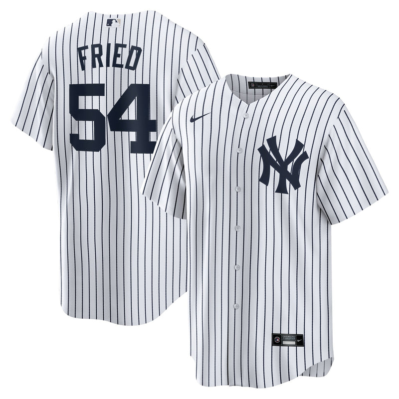 Max Fried New York Yankees Baseball Jersey, White Replica Sportswear Jersey Shirt, Lightweight Breathable Athletic Jersey, Casual Gift for Men