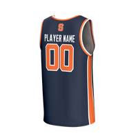 Syracuse Orange Basketball Jersey, Navy Lightweight Sportswear Jersey Shirt, Sleeveless Athletic Tank Jersey, Casual Gift for Men