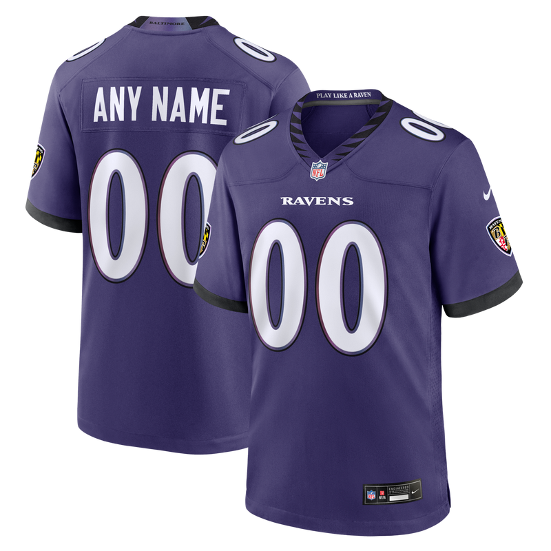 Baltimore Ravens Football Jersey, Purple Game Sportswear Jersey Shirt, Lightweight Breathable Athletic Jersey, Casual Gift for Men