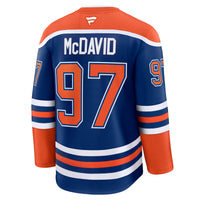 Connor McDavid Edmonton Oilers Hockey Jersey, Royal Premium Home Sportswear Jersey Shirt, Long Sleeve Hockey Sweater Jersey, Casual Gift for Men