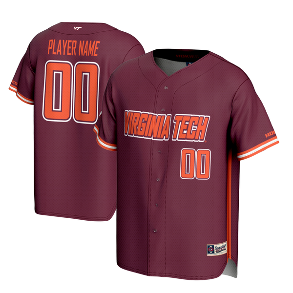Virginia Tech Hokies NIL Pick-A-Player Lightweight Baseball Jersey - Maroon