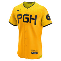 Pittsburgh Pirates Baseball Jersey, Gold Elite Sportswear Jersey Shirt, Lightweight Breathable Athletic Jersey, Casual Gift for Men