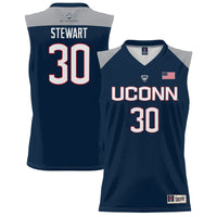 UConn Huskies Lightweight Basketball Jersey, Navy Sportswear Jersey Shirt, Sleeveless Athletic Tank Jersey, Casual Gift for Men, Style 200402985