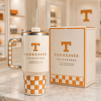 TENN - Checkerboard Order in Cream and Orange