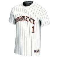 Oregon State Beavers Softball Jersey, White Fashion Sportswear Jersey Shirt, Lightweight Breathable Athletic Jersey, Casual Gift for Men