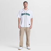 Cole Young Seattle Mariners Baseball Jersey, White Replica Sportswear Jersey Shirt, Lightweight Breathable Athletic Jersey, Casual Gift for Men
