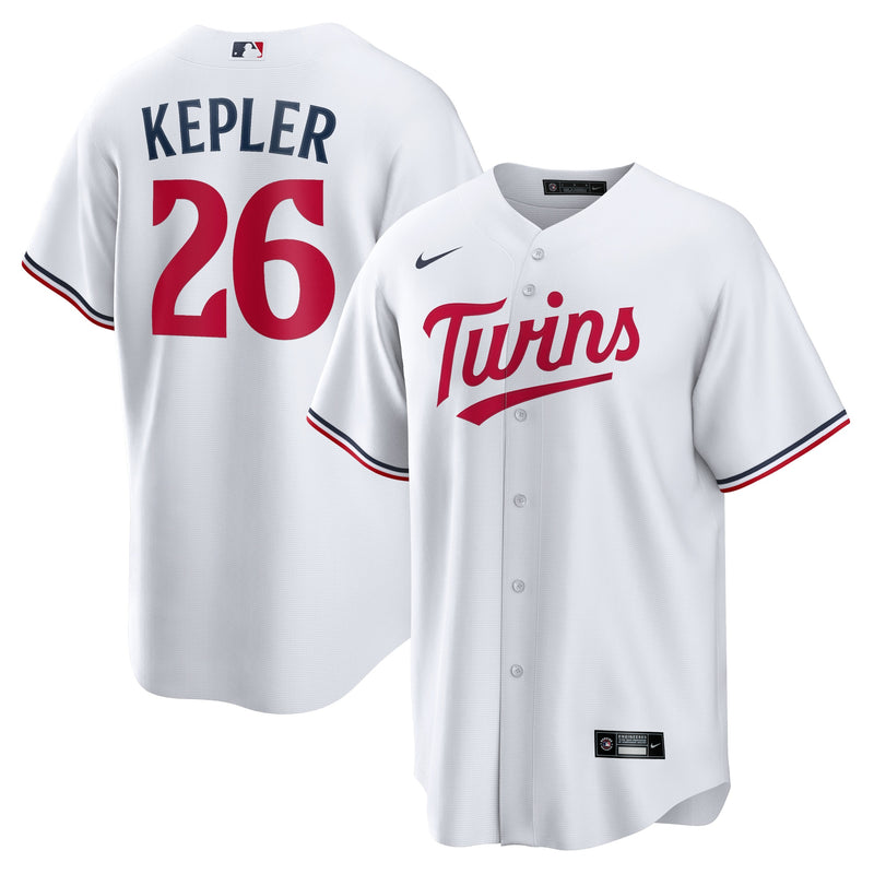 Max Kepler Minnesota Twins Baseball Jersey, White Replica Sportswear Jersey Shirt, Lightweight Breathable Athletic Jersey, Casual Gift for Men