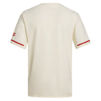 Rutgers Scarlet Knights Baseball Jersey, Cream Replica Sportswear Jersey Shirt, Lightweight Breathable Athletic Jersey, Casual Gift for Men
